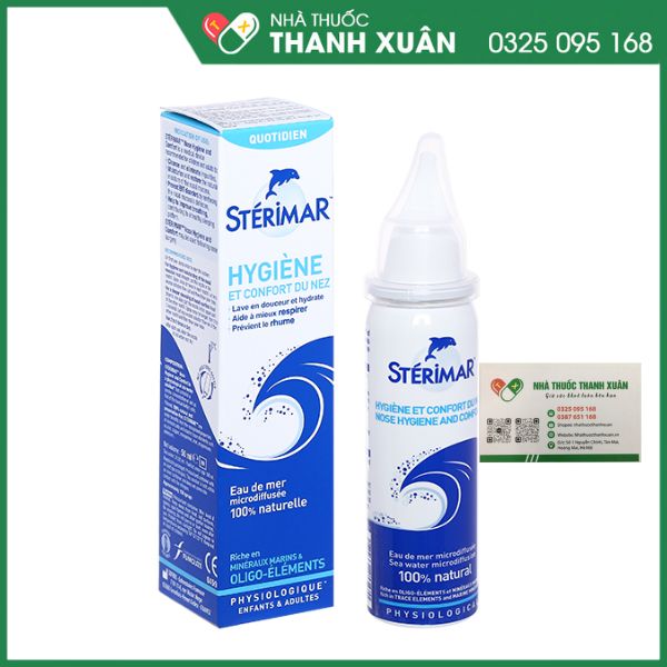 Sterimar Nose Hygiene and comfort - Phòng ngừa các bệnh lý tai mũi họng hiệu quả